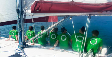One SoC-e team in a sailing boat